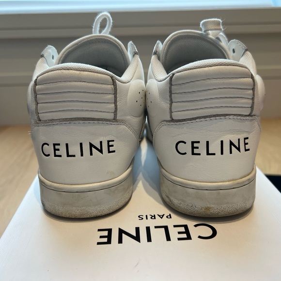 Celine CT-02 trainer mid sneaker in calfskin - Picture 4 of 10